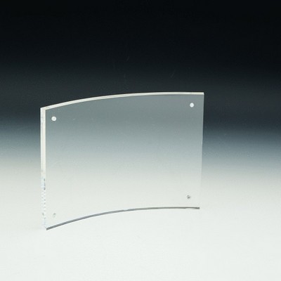 Curved Clear Sign Holder (7"x5")