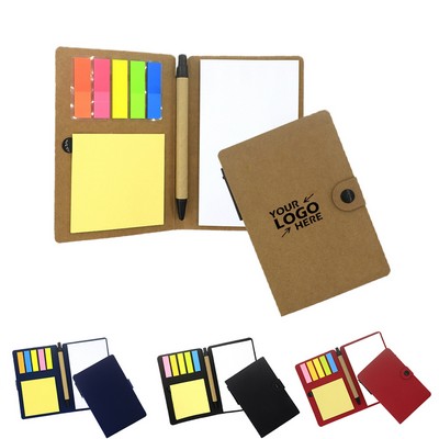 Sticky Note Pad Set With Pen