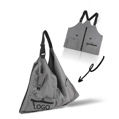 Multifunctional Dual-use Vest And Shoulder Bag