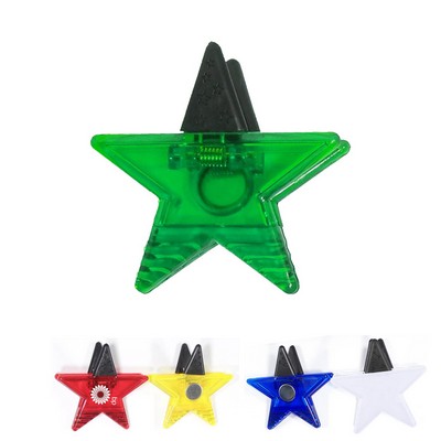 Jumbo Size Star Magnetic Memo Clip w/Strong Grip