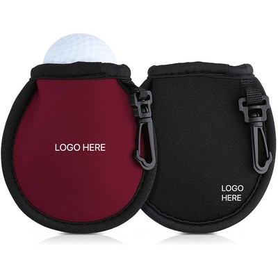 Neoprene Golf Ball Pouch Multi-Pocket Storage Bag