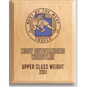 Red Alder Wood Plaque (7" x 9")