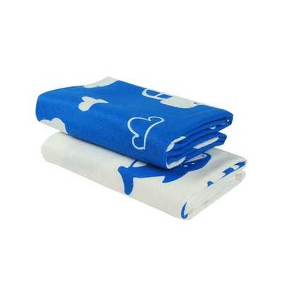 50''x 60'' Full Color Double Sided Flannel Blanket