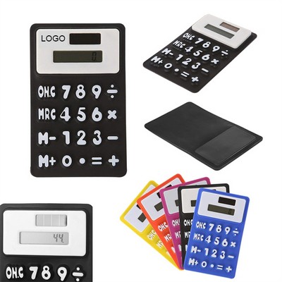 Solar Powered Silicone Calculator