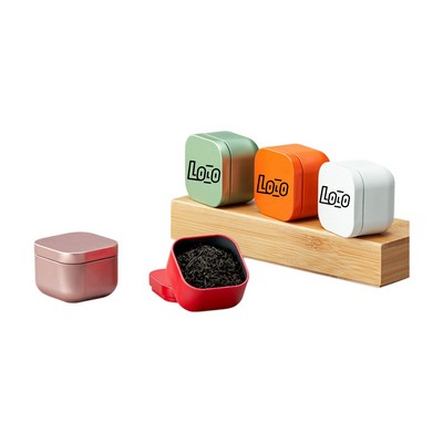 Mini Square Metal Storage Tin