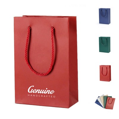 Matte Laminated Tote Bag w/ Rope Handle