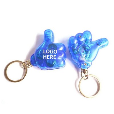 Fingertip LED Keychain Light