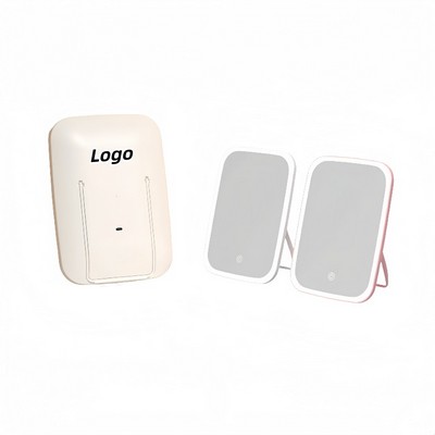 LED Lit Foldable Makeup Mirror for Travel and Desk Use