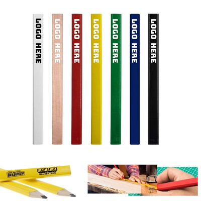 Square Hb Black Lead Carpenter Pencil