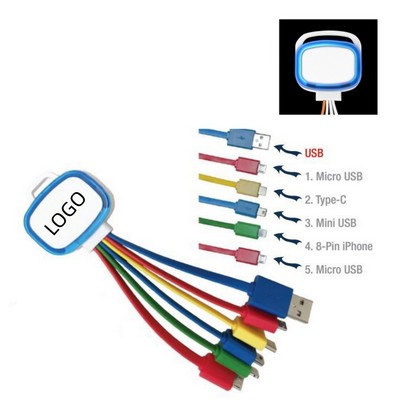 Light-Up 4-In-1 Charging Cable
