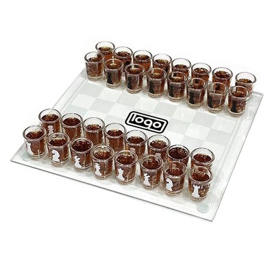 10oz Glass Drink Chess Set