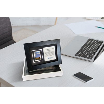 Framed Stamp Gift/Award Celebrating Wisconsin Statehood-150th Anniversary