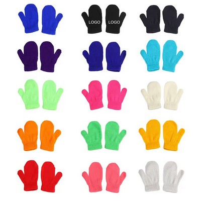 Toddler Mittens Knitted Gloves