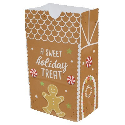 SOS #4S Multi-Sided Full Color Food Safe Paper Bags (5" x 8.5" x 3.125")