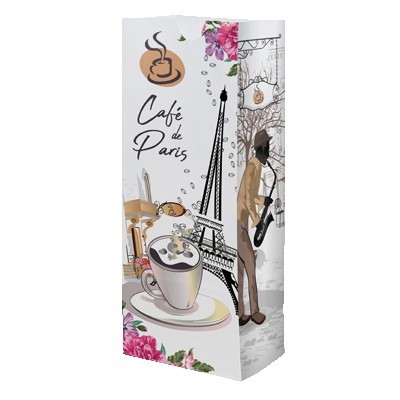 SOS #4L Multi-Sided Full Color Food Safe Paper Bags (5" x 12" x 3.125")