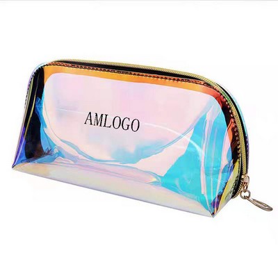 Transparent PVC Makeup Organizers with Zipper Closure