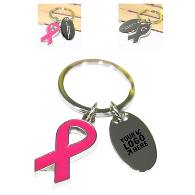 Metal Ribbon Keychain