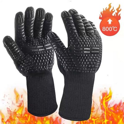 Heat Resistant Silicone Protective BBQ Gloves
