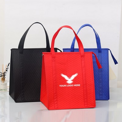 Insulated Reusable Grocery Cooler Bag Thermal Tote