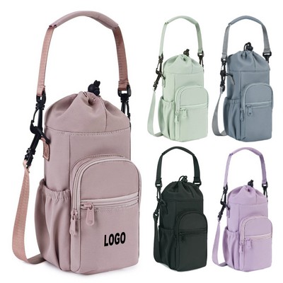 Crossbody Insulated Water Bottle Holder With Strap
