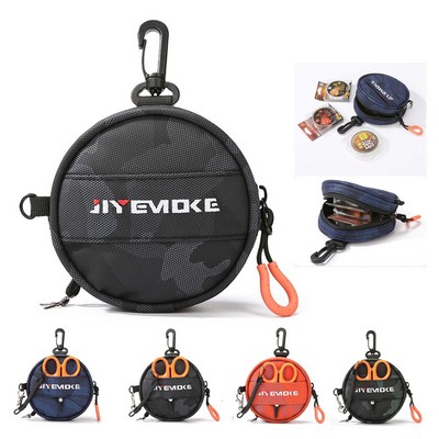 Multi functional lure carbon line bag,outdoor fishing leader line bag,waterproof fishing sling,easy