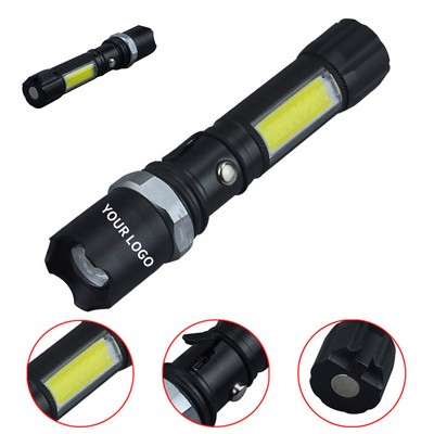 Rechargeable Zoom Focus LED Flashlight