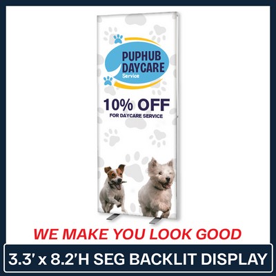 3.3'W x 8.2'H SEG Backlit Display