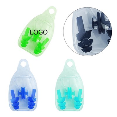 Swimming Nose Clip Earplugs Set