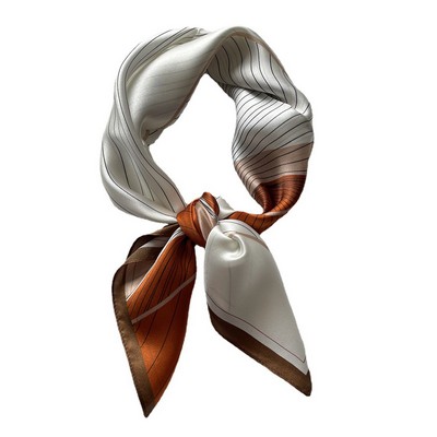 Custom 25.6" x 25.6" 100% Mulberry Silk Bandana Silk Satin Headband