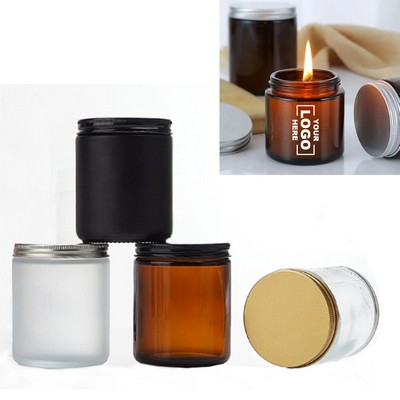 Glass Candle Jar with Lid for Aromatherapy