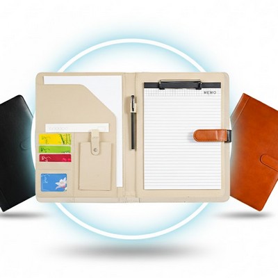 Professional Thermochromic PU Leather A4 Portfolio