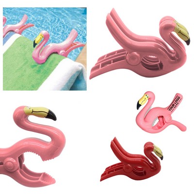 Flamingo Beach Towel Clip