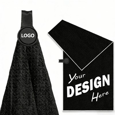Magnetic Waffle Weave Microfiber Golf Towel