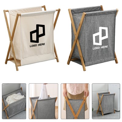 Cotton & Linen Foldable Dirty Clothes Basket - Size M