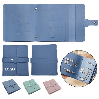 Large Capacity Portable PU Leather Jewelry Roll Case With Custom Logo And Foldable Design