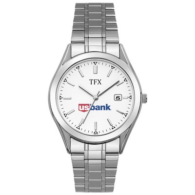 TFX Men's Silvertone Bracelet Watch