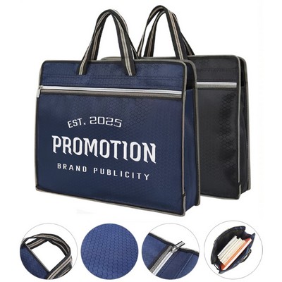Oxford Zippered Document Bag