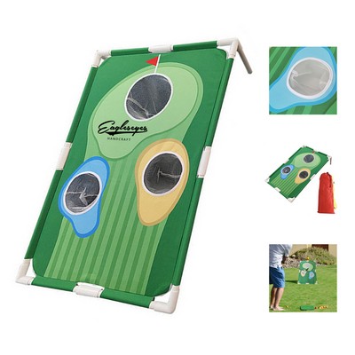 Portable Backyard Cornhole Game Golf Kit