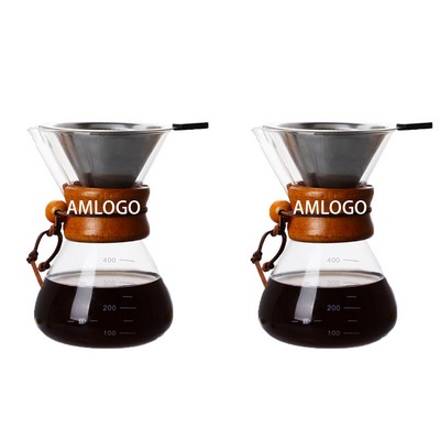 Stainless Steel Filter Pour Over Coffee Maker