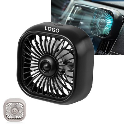USB Car Vent Fan with LED Gradient Lights