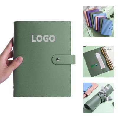 A5 Ring Binder PU Leather Journal Planner Cover