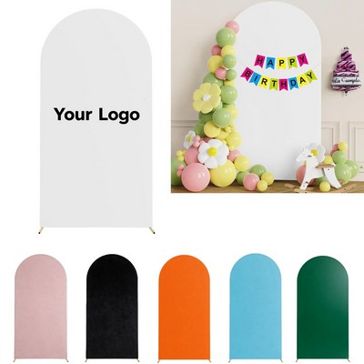 7.2' Stretch Fabric Wedding Arch Backdrop Cover