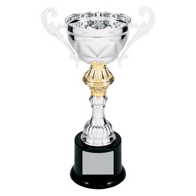 Metal Cup with Handles Trophy on Plastic Base - ACU09