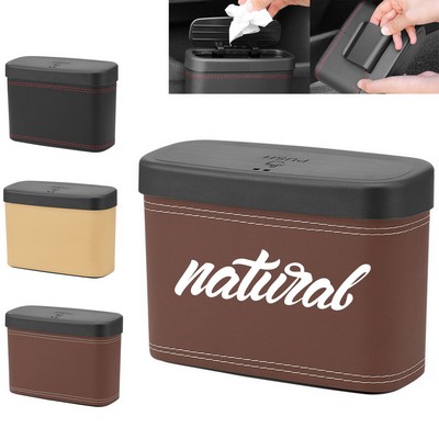 Push-on Vehicle Trash Bin