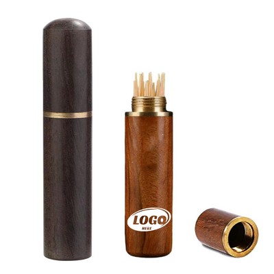 Wooden Needle Case Toothpick Storage Box