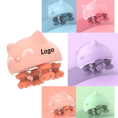 Electric Scalp Massager with Kneading Nodes for Home Use