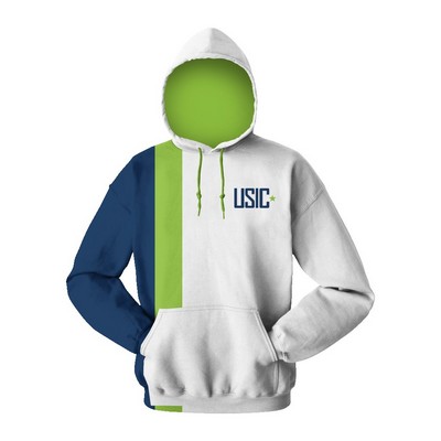 Color Block Polyester/Fleece Pullover Hoodie