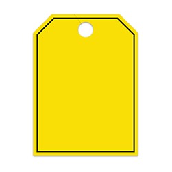 Jumbo Style Blank W/ Frame Mirror Hang Tag