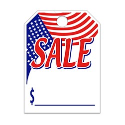 Jumbo Style SALE W/ Flag Mirror Hang Tag