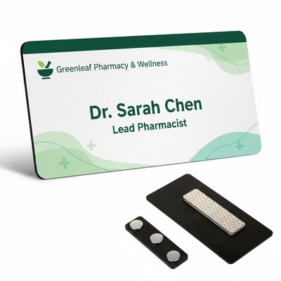 3" x 1.5" Premier Digital Name Badge